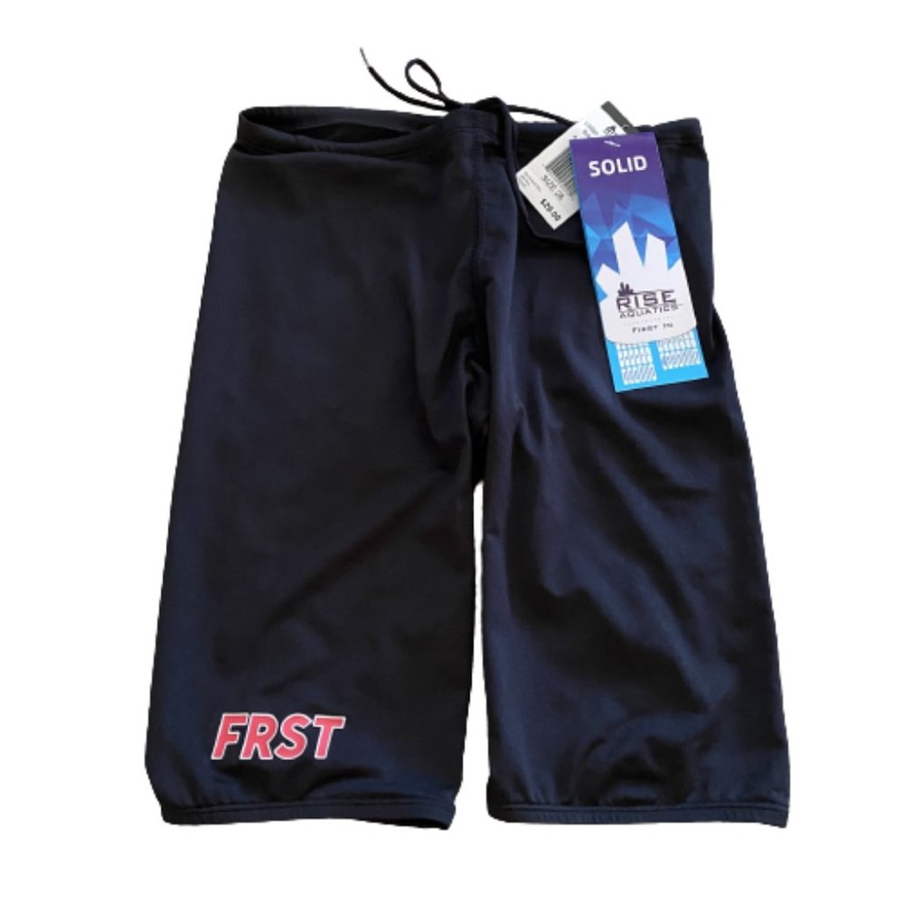 Rise Aquatics Solid Male Jammer Black